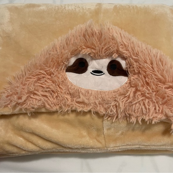 Brand New Sloth Blanket Fuzzy Soft Warm Wearable Hooded Blanket - Picture 12 of 12